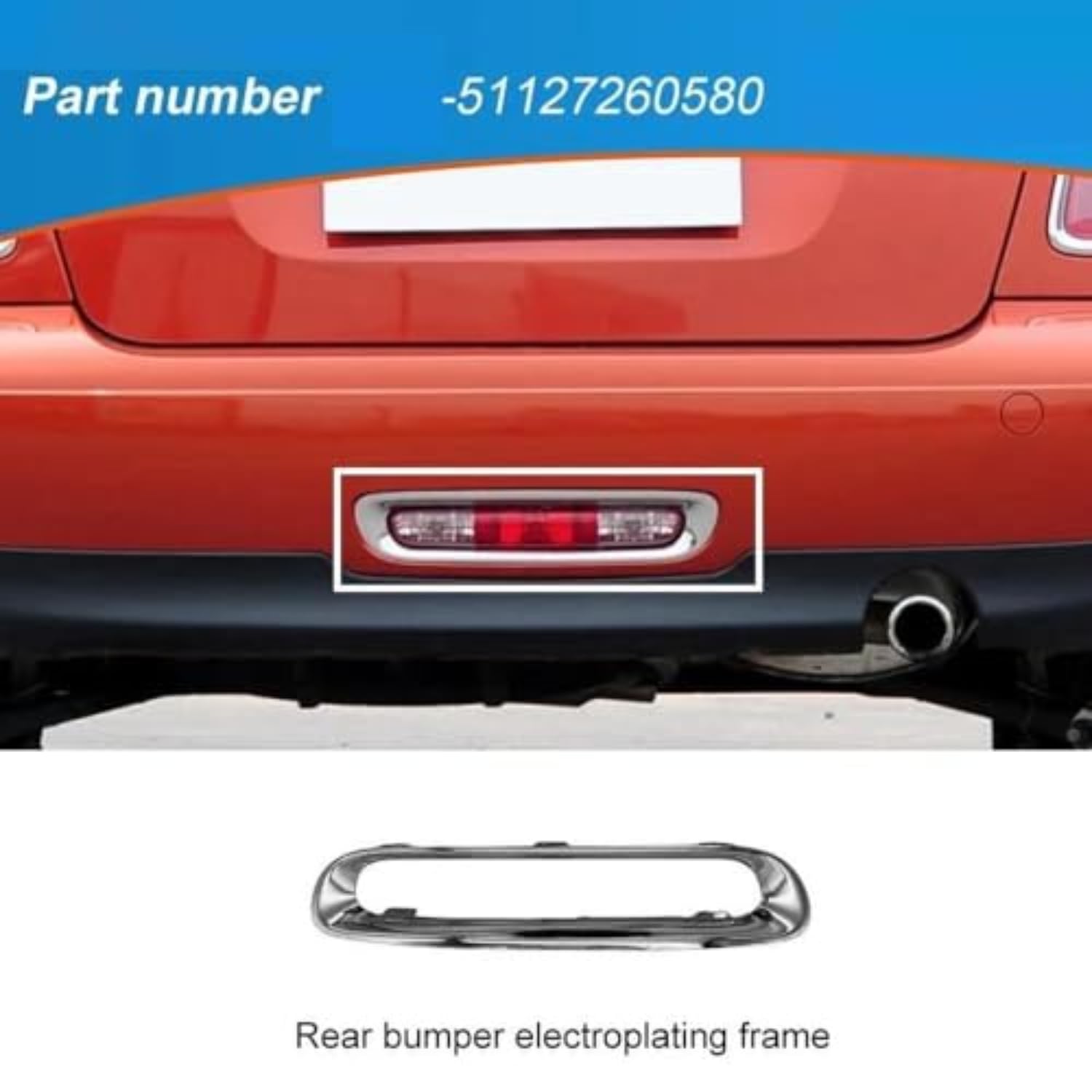 Automotive Trim Molding Für Mini Cooper R56 R57 R55 51127260580 51127320815 5112736573,Kratzfestes ABS Chrom Auto Außen Dekoration Zubehör
