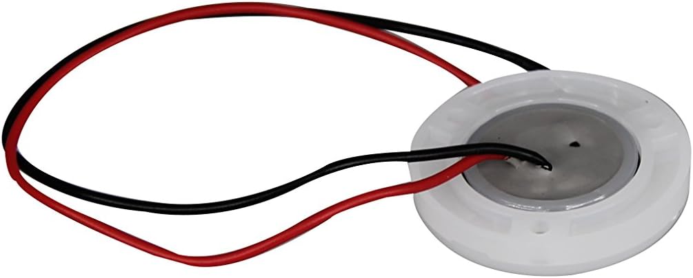 Pactrade Marine 2PCS Boat Pontoon RV Round Surface Mount LED Stainless Steel Courtesy Light 360° 10-30v (Blue)