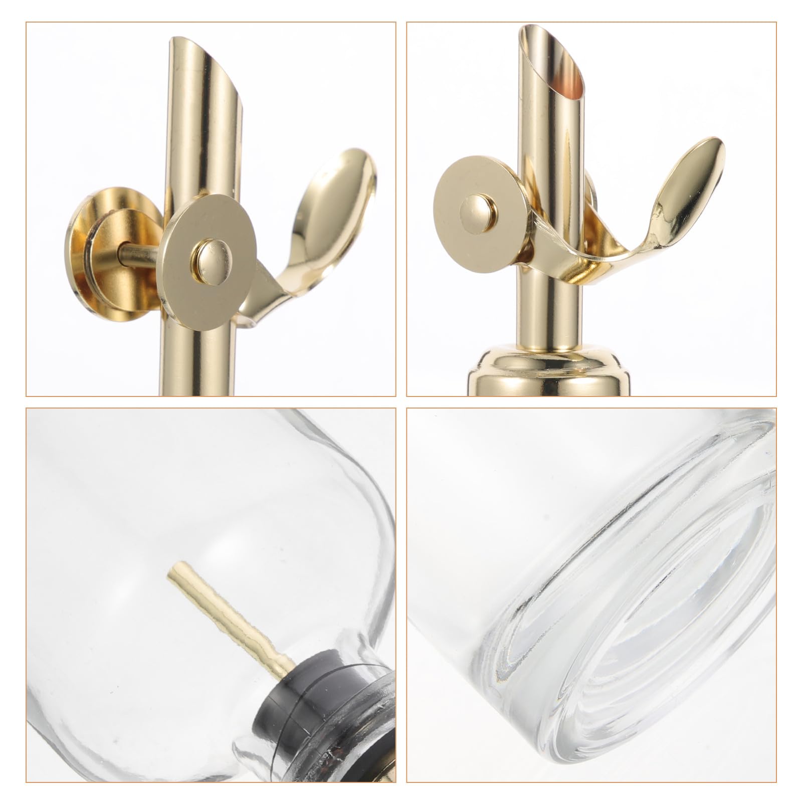 Öl Essig Spender 350ml aus Glas und Edelstahl für Küche