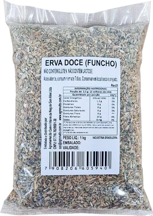 Erva Doce 1Kg Funcho Agronutts