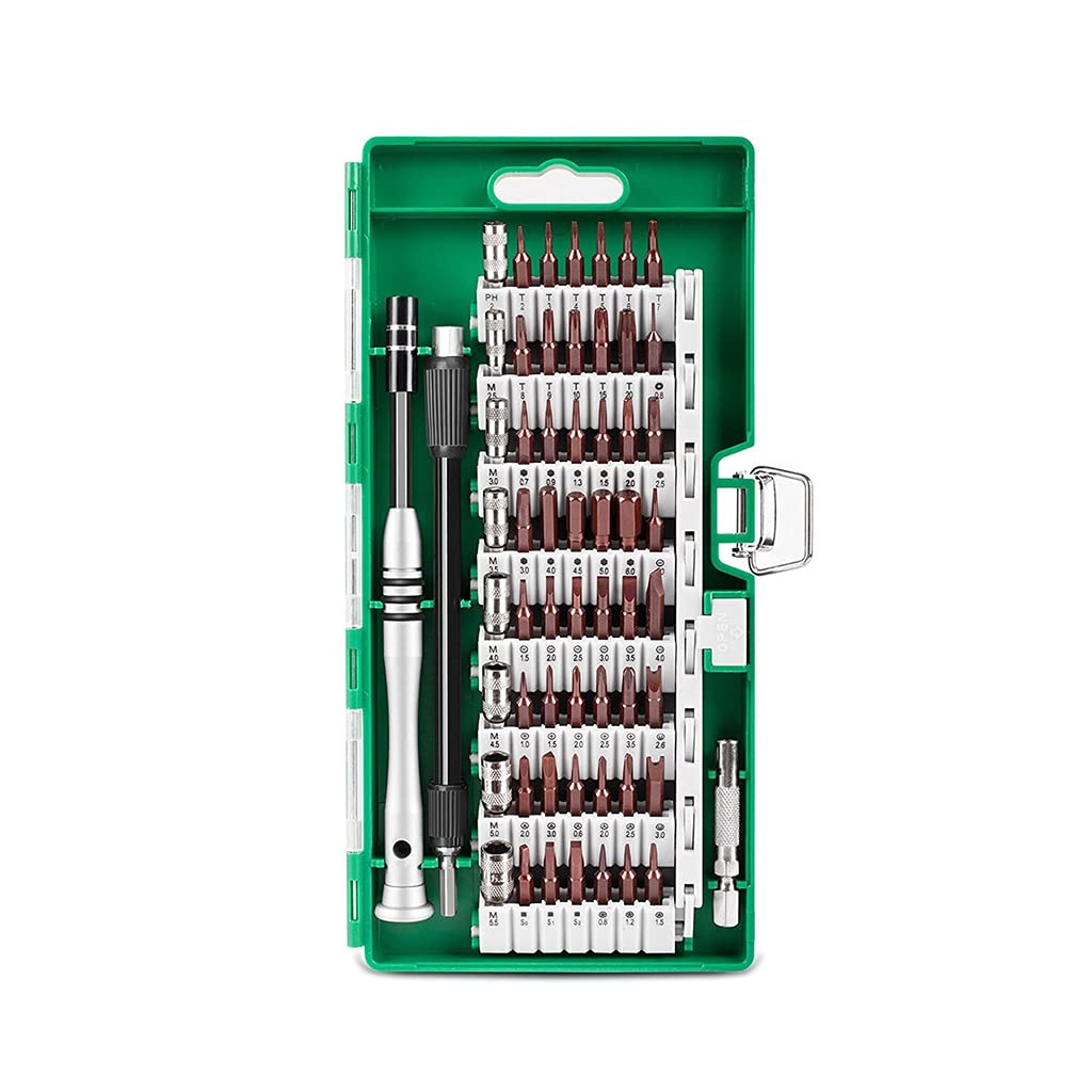 Set di Trapani 60 in 1, Kit di cacciaviti di precisione, Set di cacciaviti per Cellulare, Tablet, Riparazione compatta, Manutenzione con Custodia