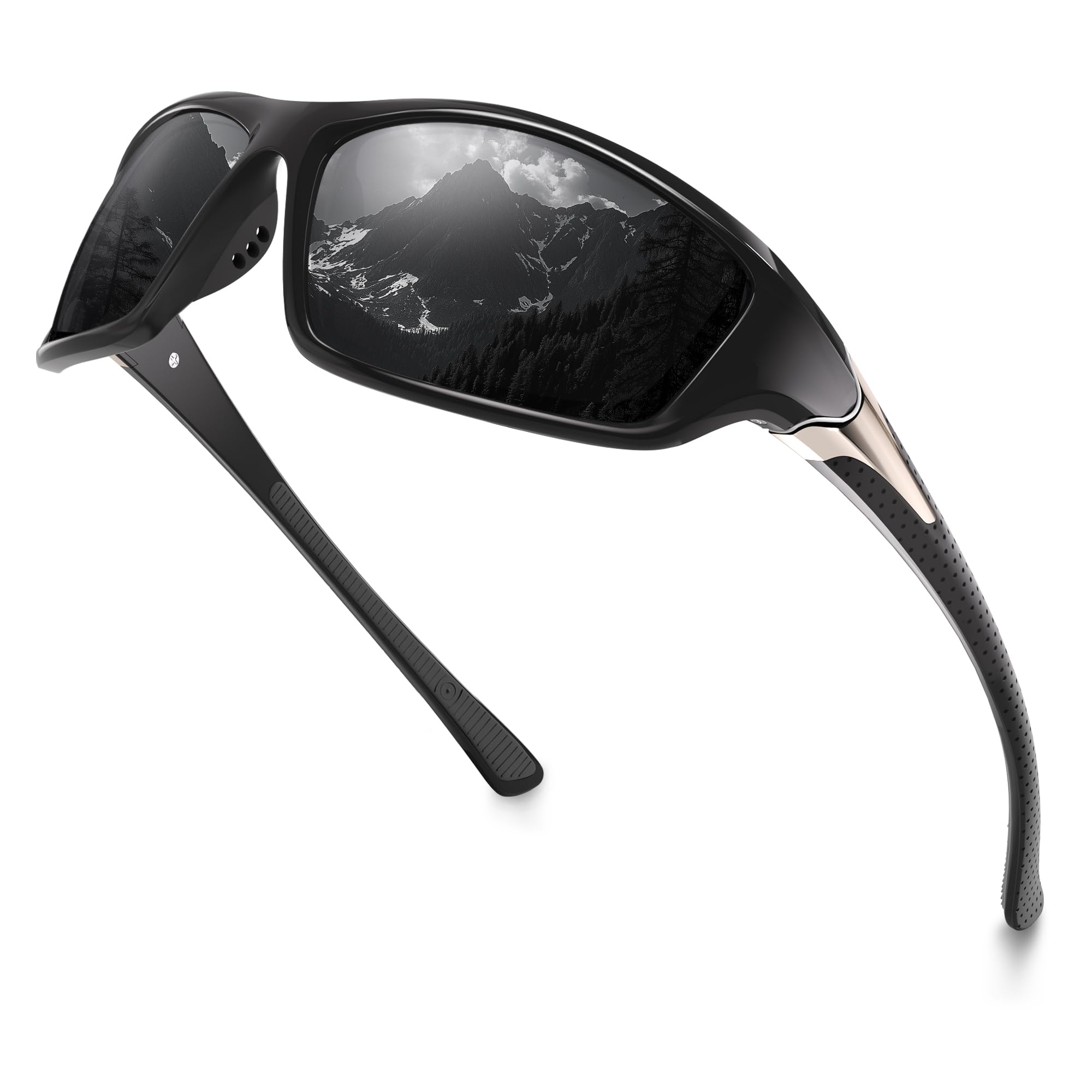 konqkin Polarisiert Sportbrille Herren-Fahrradbrille Damen-Sonnenbrille Herren-Sunglasses Men-Schnelle Brille-Rennrad Brille-For Outdoor Cycling
