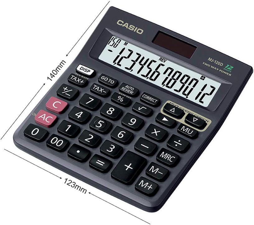 Casio MJ-120D 確認し、正しい機能MJ120D/純正と電卓