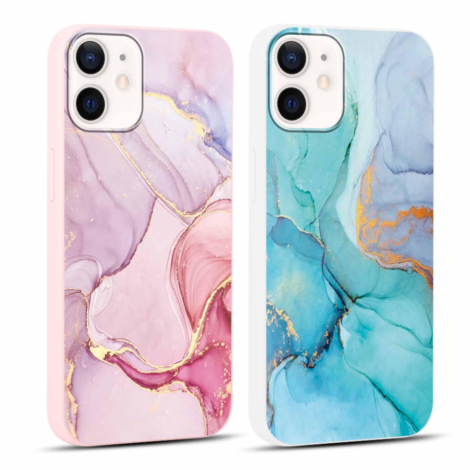 Handyhülle Für IPhone 12 / IPhone 12 Pro 6,1 Zoll – Marmor-Muster, Weiches Silikon & Stoßfester Bumper, Schützend & Stylisch