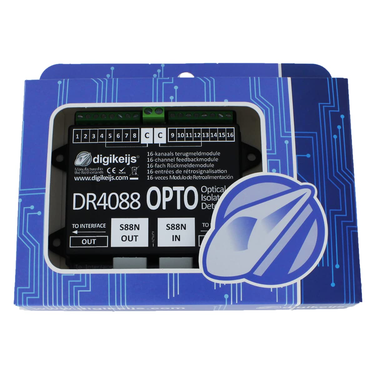 Digikeijs DR4088OPTO 16-Kanal Rückmeldemodul S88N: Amazon.de