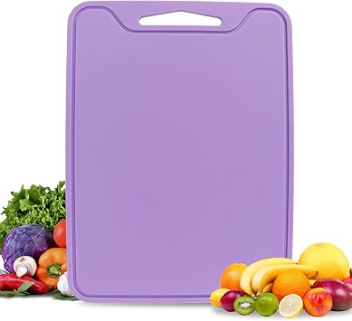Silicone Cutting Boards for Kitchen 11.8x 8.6, BPA Free Flexible Cutting Board Cutting Mat for Meat, Vegetables and Fruit, Cutting Boards for Kitchen Dishwasher Safe