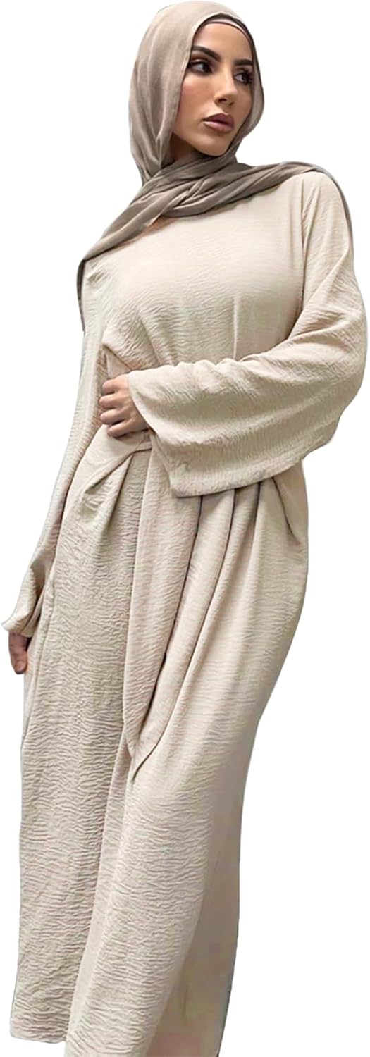 Abaya Dress for Muslim Eid Prayer Jilbab Dubai Women Maxi Kaftan Islamic Salah Dress Soft Muslim Women Clothes