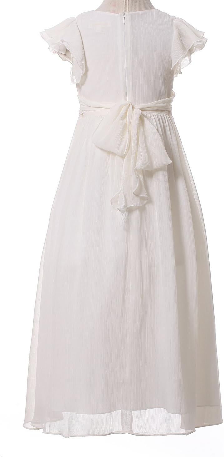 Junior Bridesmaid Dress Prom Party Dresses Long Flower Girl's Dress