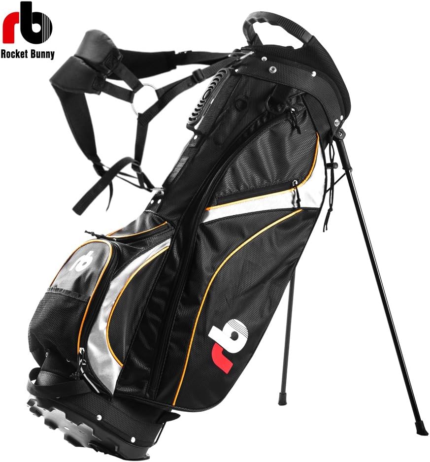 Rocket Bunny® Golf Club Stand Carry Bag Lightweight Easy to Carry 8 Inserted Rod Holes Non-slip Handle Waterproof Nylon Fabric