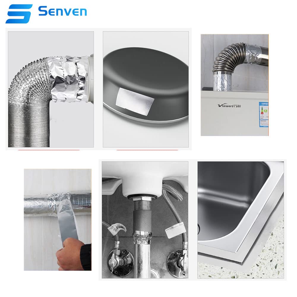 Cinta adhesiva de aluminio de 15 mm x 50 m, cinta adhesiva de aluminio resistente al calor, adecuada para proteger, cubrir, decorar, aislar y reparar, 1 unidad.