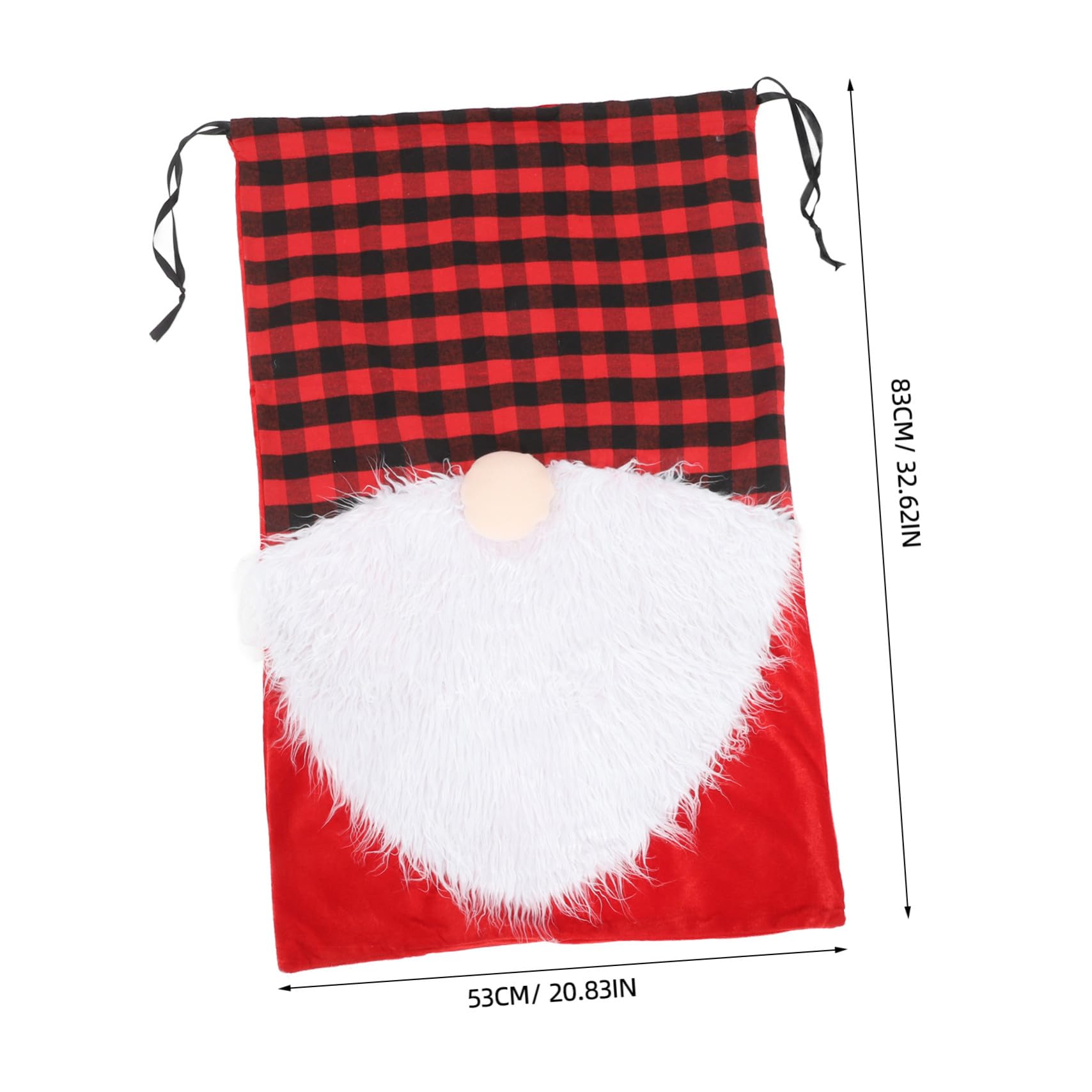 AKOOSY Große Weihnachts Geschenktüte mit Motiv Großer Kapazität Kordelzug Vielseitige Geschenkverpackung für Süßigkeiten Snacks Kleine Präsente Deko für Xmas Partybedarf