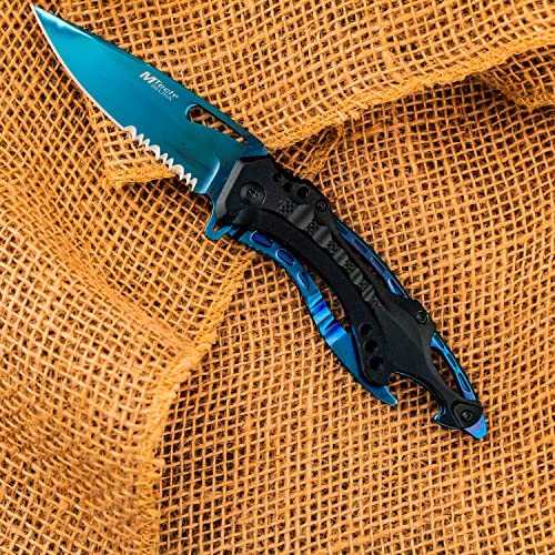 Tac-Force Mt-A705Bl Spring Assisted Tactical Folding Knife, 4.5-Inch Closed #TOP4