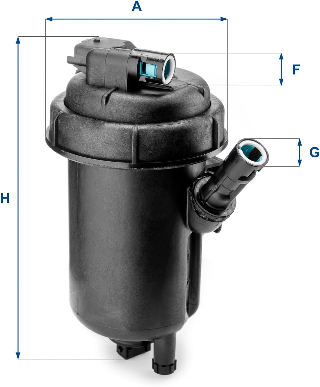 UFI Filters, Filtro Gasolio 55.152.00, Filtro Carburante per Ricambio, Adatto ad Auto, Applicabile su Diversi Modelli Opel e Vauxhall