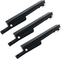 Vista 8 de Paquete de 3 quemadores de barbacoa de acero inoxidable fundido de 13 3/4 pulgadas, piezas de repuesto para parrillas Charbroil, Centro, Front