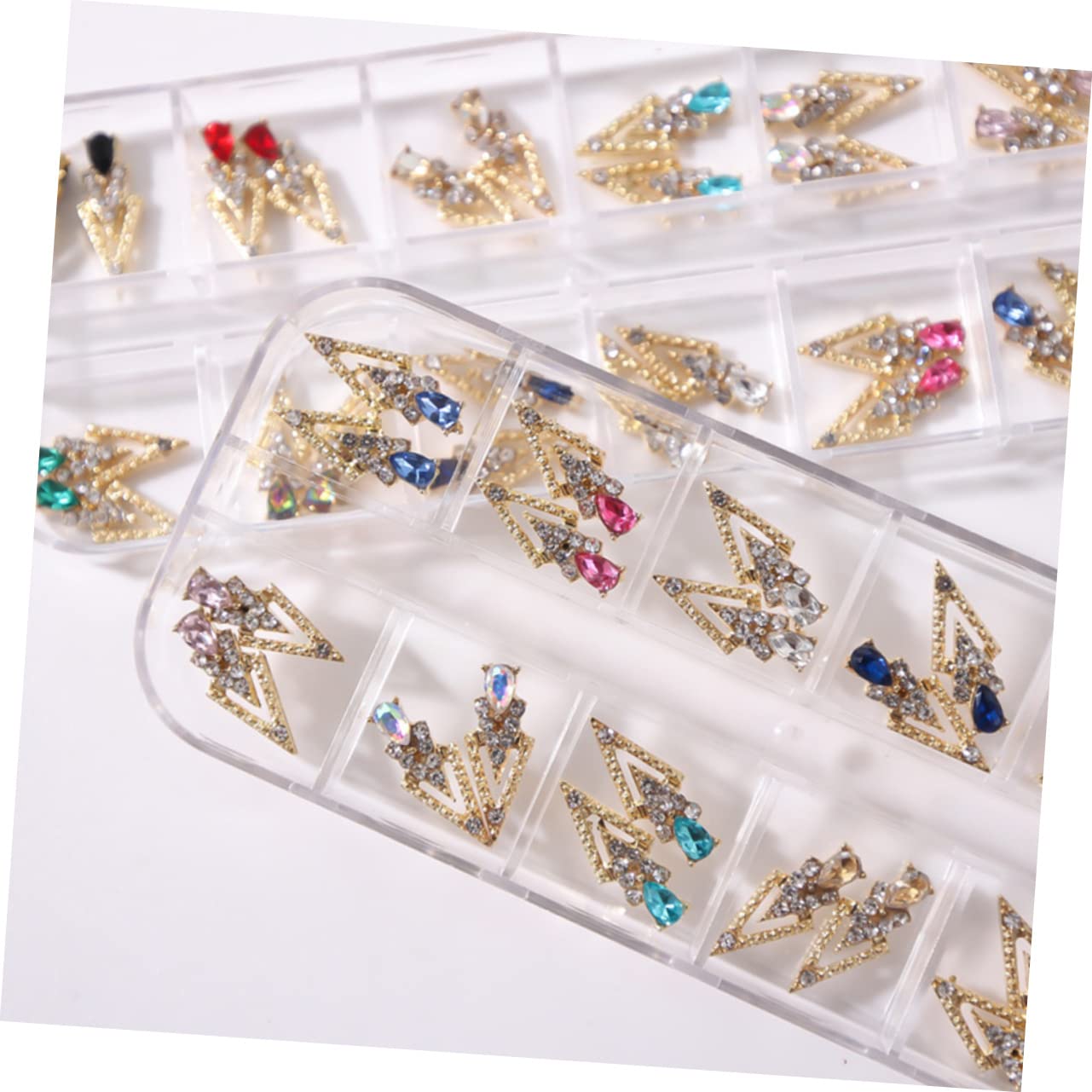 FRCOLOR 72pezzi Abbellimenti Per Unghie Charms Per Nail Art Design Decorazioni Per Unghie Della Manicure