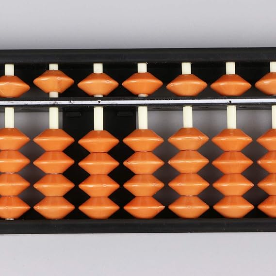 Mathematics Beginners 17 Digit Rods Children Standard Abacus Soroban Calculator Counting Tool Kids and Adults Geometric Puzzle Cube by Hey Play