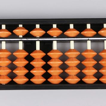 Mathematics Beginners 17 Digit Rods Children Standard Abacus Soroban Calculator Counting Tool Kids and Adults Geometric Puzzle Cube by Hey Play