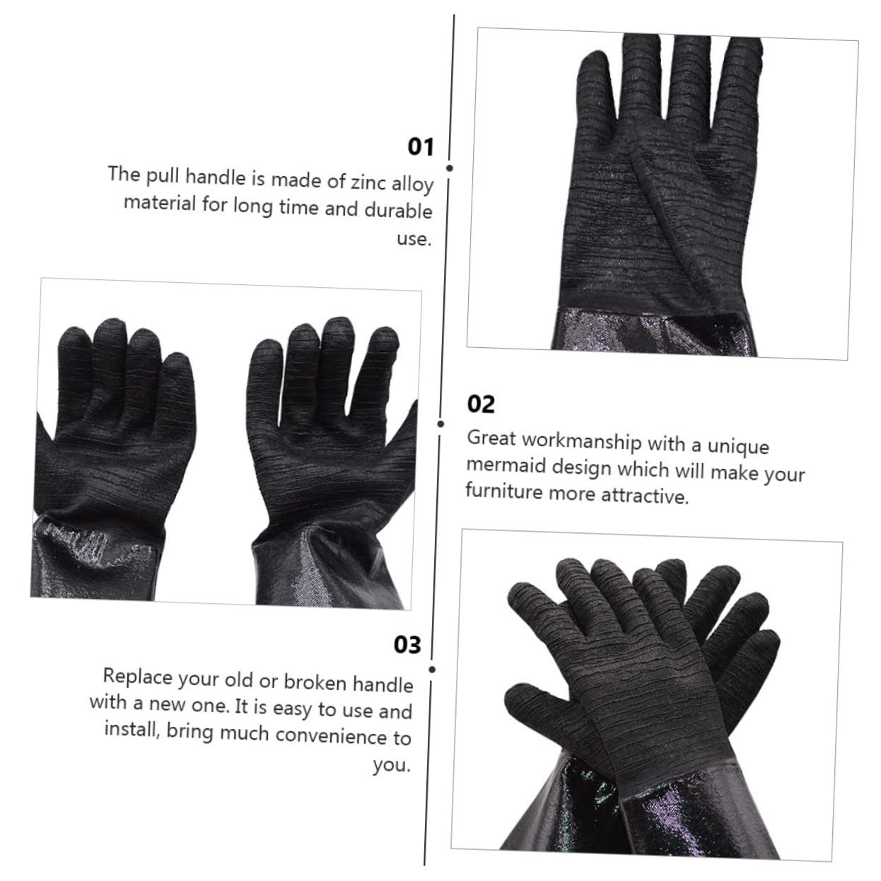 Guantes de Horno de Neopreno E Resistentes al Calor Impermeables 1 Par