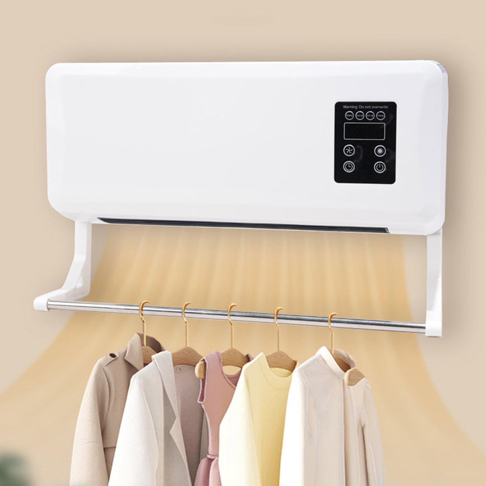 Climatiseur Mural Réversible Split - Système De Climatisation Split Système Portable Sans Unité Extérieure 48x18x12cm Chauffage & Refroidissement Compact, Silencieux, Installation Rapide Sans Travaux