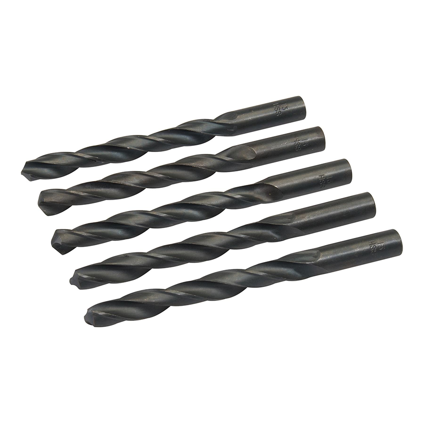 Dapetz ® 10Pcs x 13mm HSS Jobber Drill Bits, Black Twist Drill Bits for Stainless Steel Copper Aluminium Alloy Metal, Wood and Plastics DIN338