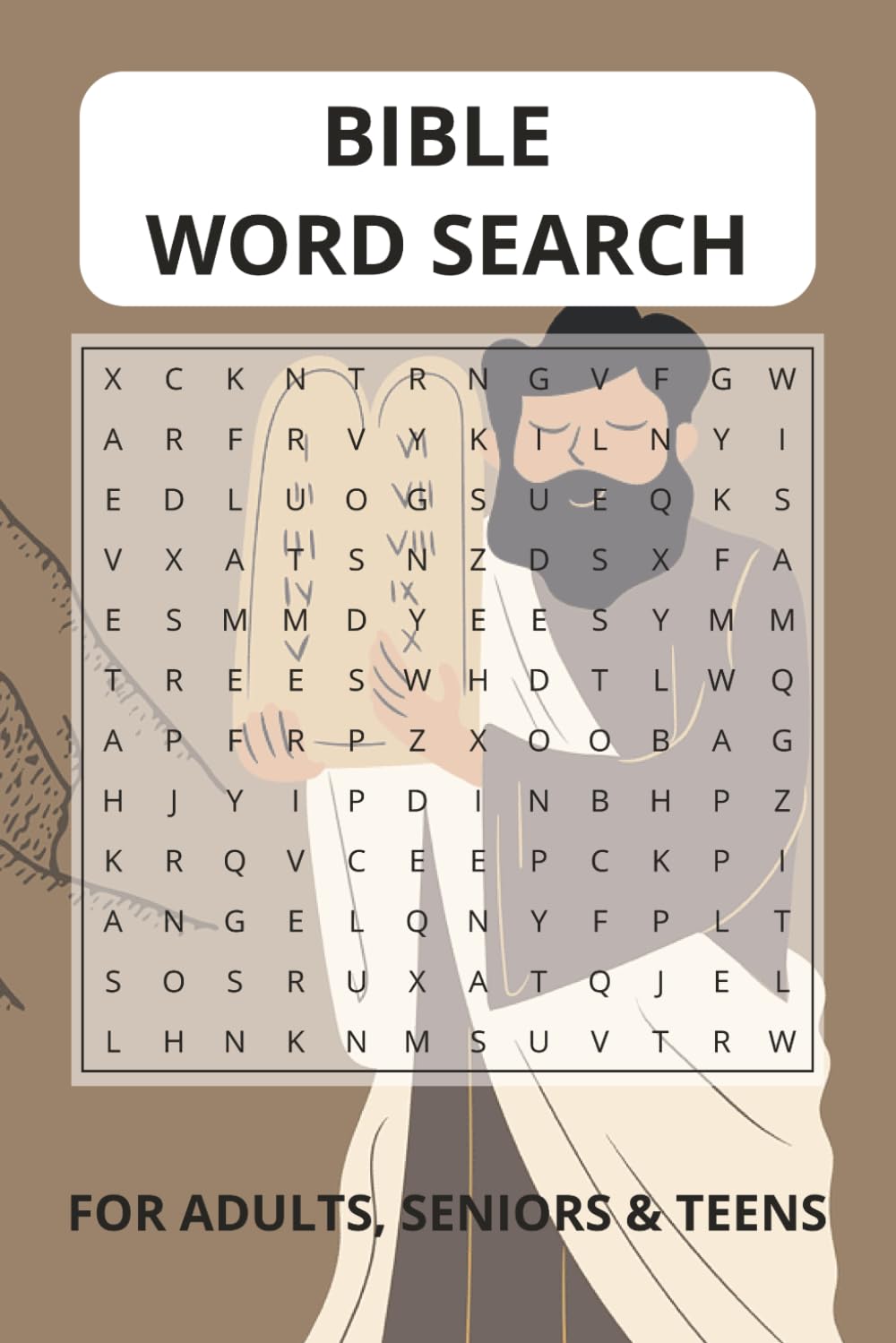Bible Word Search: Fun & Faith-Building Scripture Activity | For Teens, Adults & Senior | 50+ Puzzles, 490+ Words, 6x9 Book