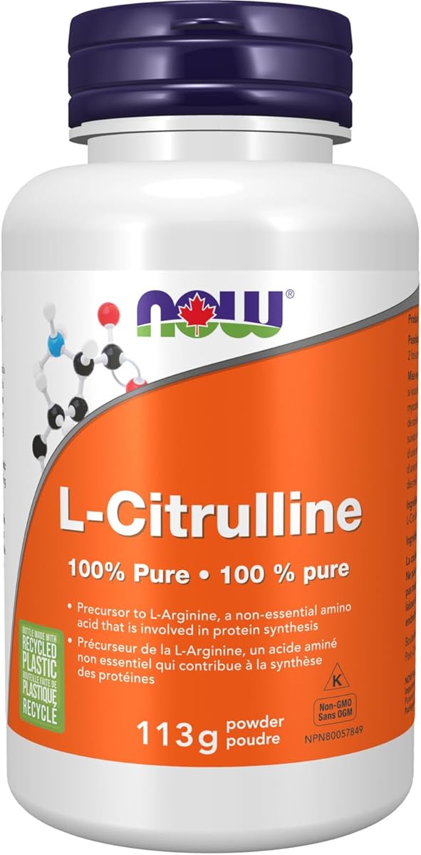 NOW Supplements, L-Citrulline Pure Powder, Supports Protein Metabolism, 113g