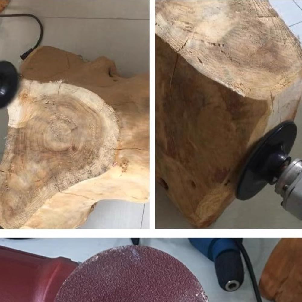 Platorello in gomma per smerigliatrice angolare da 4 pollici, vassoio di supporto flessibile per dischi abrasivi in fibra, max 15300 giri/min, anima in acciaio per attività di lucidatura e molatura