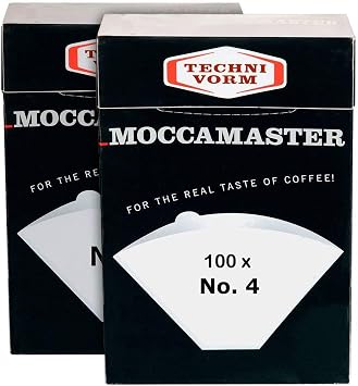 Technivorm Moccamaster 85022 Moccamaster #4 Paper Filters, White 2... Original Version