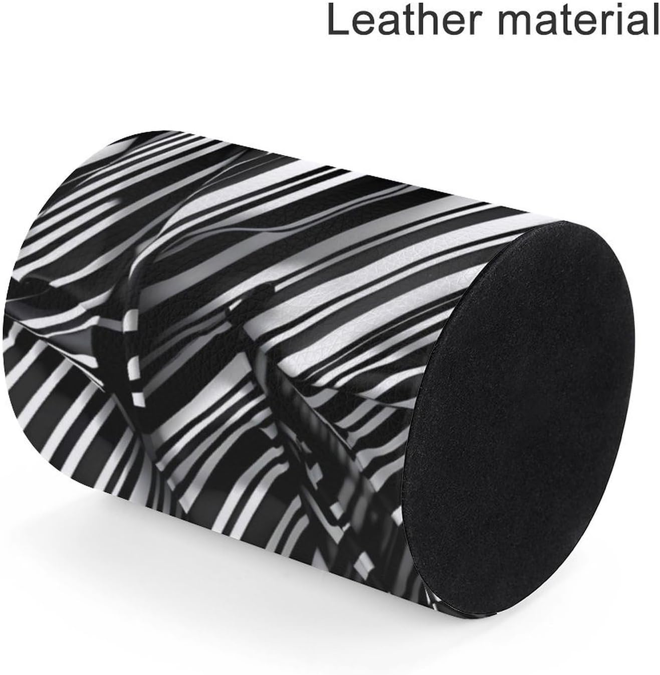 Office Checkered Stripes Desk Organizer Pen Holder Round image 4