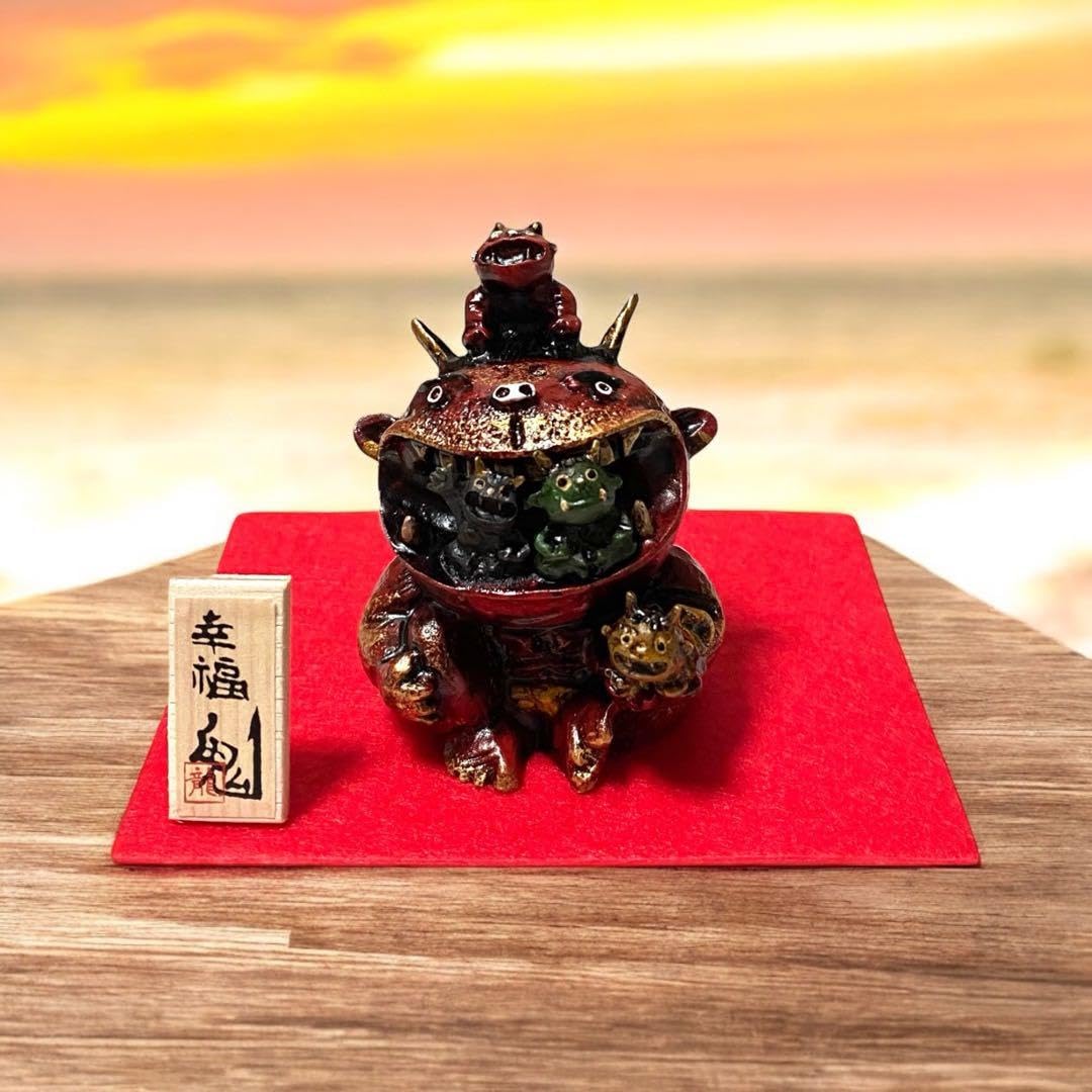 Amazon.co.jp: 赤鬼 鬼がいっぱい幸福鬼 魔除け厄除け 節分 置物