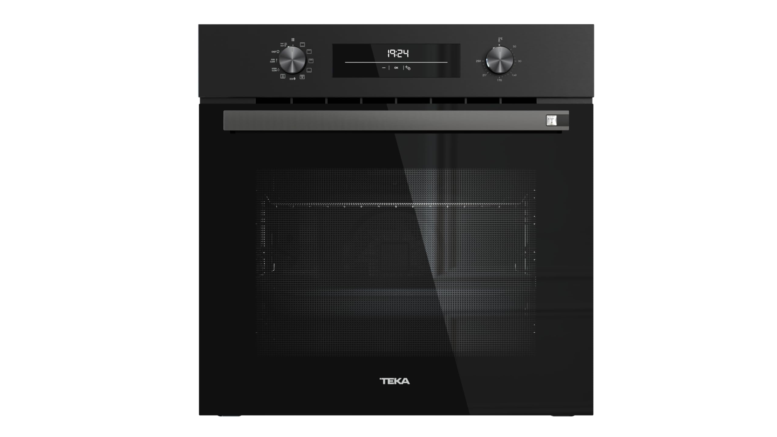TEKA Horno PirolÃtico Multifunción, 8 Funciones de Cocción, Limpieza Pirólisis y HydroClean, Sistema ThermoSeal, Acero Inoxidable Antihuellas, Modelo NEO HSB 6250 P FBK