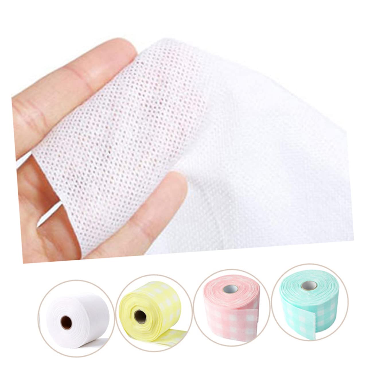 FRCOLOR 3rotoli Salviette Per Rimozione Dello Smalto Panni in Non Per Manicure Cotone Per Pulizia Delle Unghie Solvente Per Smalto Salviette Per Manicure
