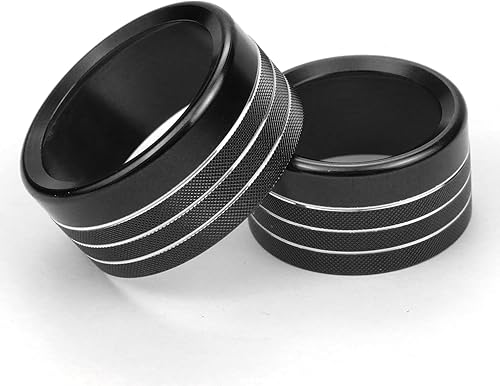 Miniatura 5 de Accesorios para Dodge Ram 2019 2020 2021 Cubierta de perilla de control interior ACvolumenmodoAUTOinterruptor de navegación decoración botón anillo