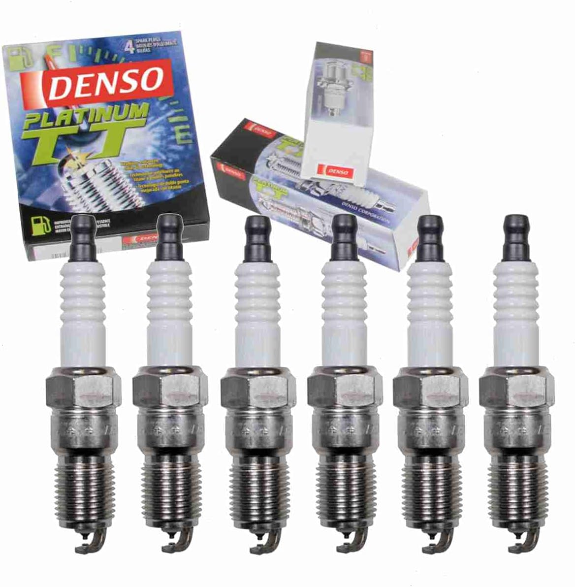 DENSO Platinum TT Twin-Tip Spark Plugs 6-Pack