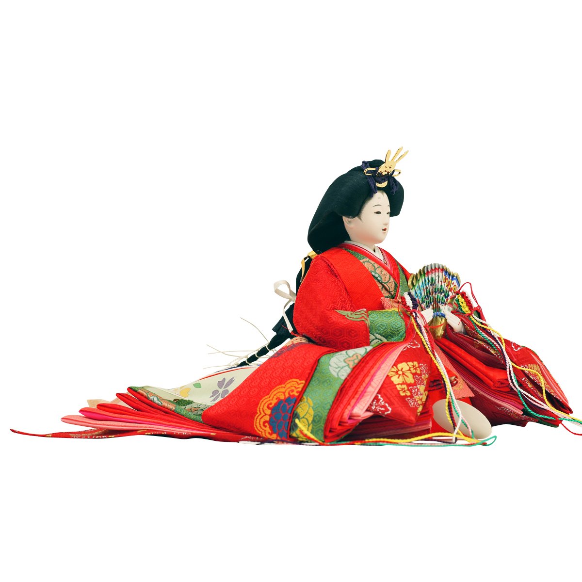 Amazon | 雛人形 ひな人形 久月 人形の久月 三段飾り 五人飾り 十二単