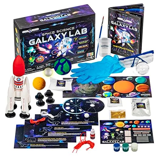 Original Stationery Kit de Ciencia Espacial, Kit de Proyecto del Sistema Solar con un Cohete, Pegatinas del Espacio Exterior y Más para Hacer una Luna y un Sistema Solar Giratorio