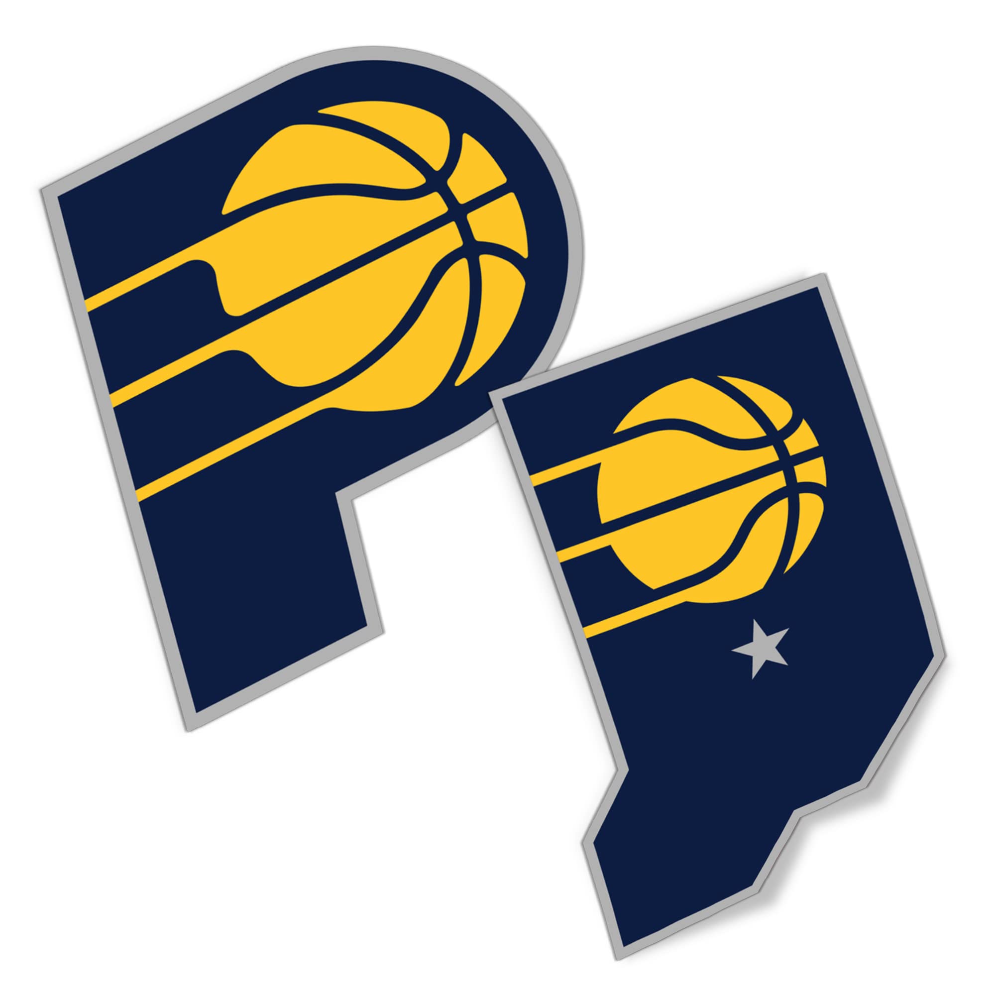 Desert Cactus Indiana Pacers NBA Officially Licensed Sticker Vinyl Decal Laptop Water Bottle Car Scrapbook (4 Inch)