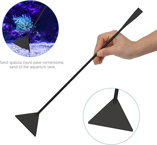 Miniatura 6 de Kit de herramientas de acuario de 15 pulgadas, 4 en 1 antioxidante, herramienta de paisajismo acuático de acero inoxidable, pinzas plateadas,