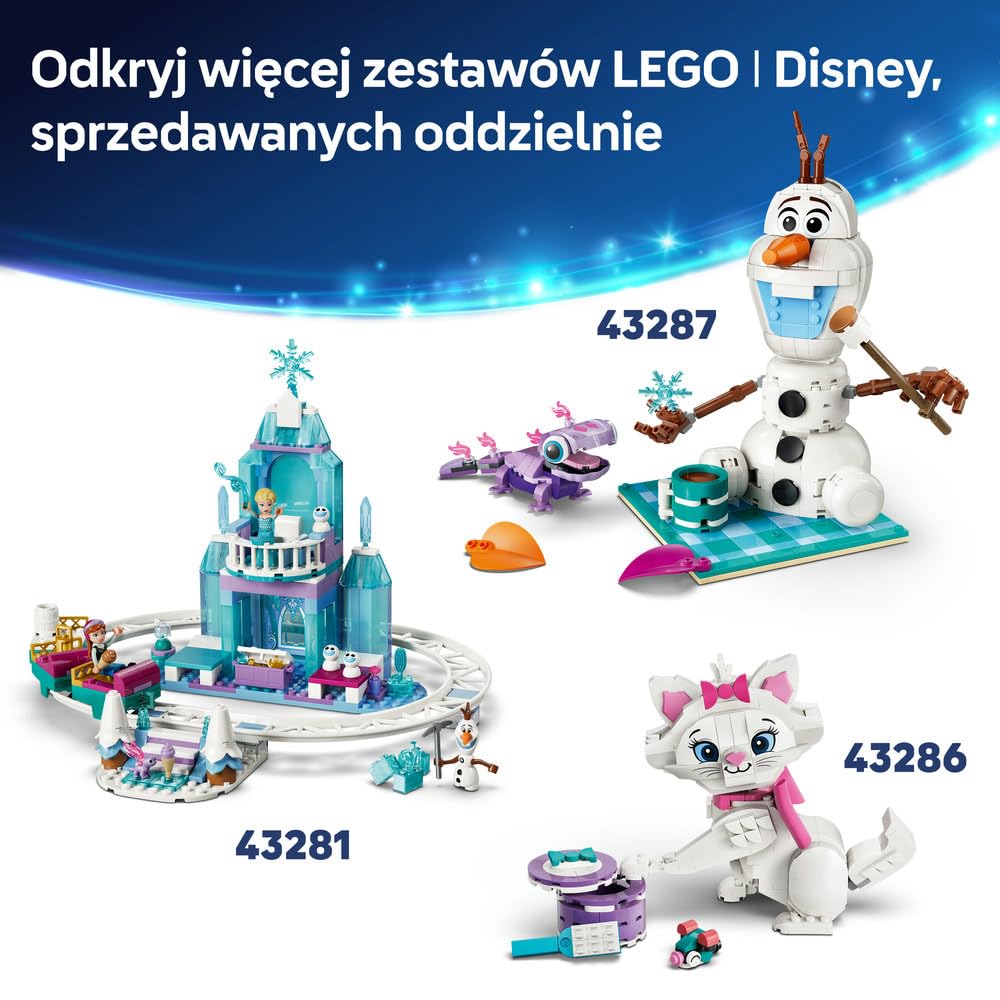 LEGO ǀ Disney Princess Magiczny minipałac Arielki, zabawka dla dziewczynek i chłopców w wieku od 5 lat, trzy postacie z filmu Mała Syrenka, mała zabawka i pomysł na prezent dla dzieci 43285