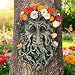 Flower Pot, Tree Face Garden Decoration, Garden Planters Outdoor Indoor, Unbreakable Resin Flower Plant. (Mushroom Tree face)