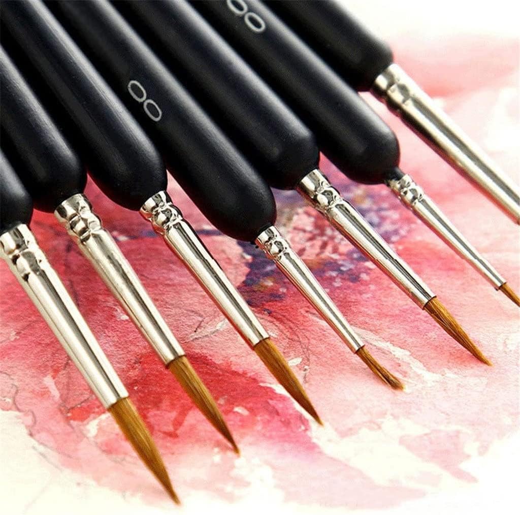 Hair Art Fineline Pen Painting Brush Line for Artist Acrylic Oil Watercolor Gouache Drawing