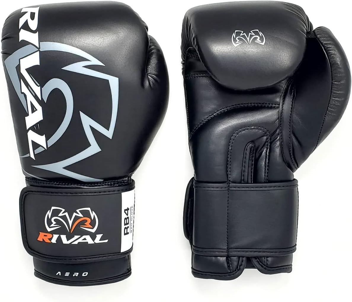 RIVAL Boxing RB4 Aero Bag Gloves, Hook and Loop Closure, Synthetic PU Outer Shell for Extra Durability and Performance