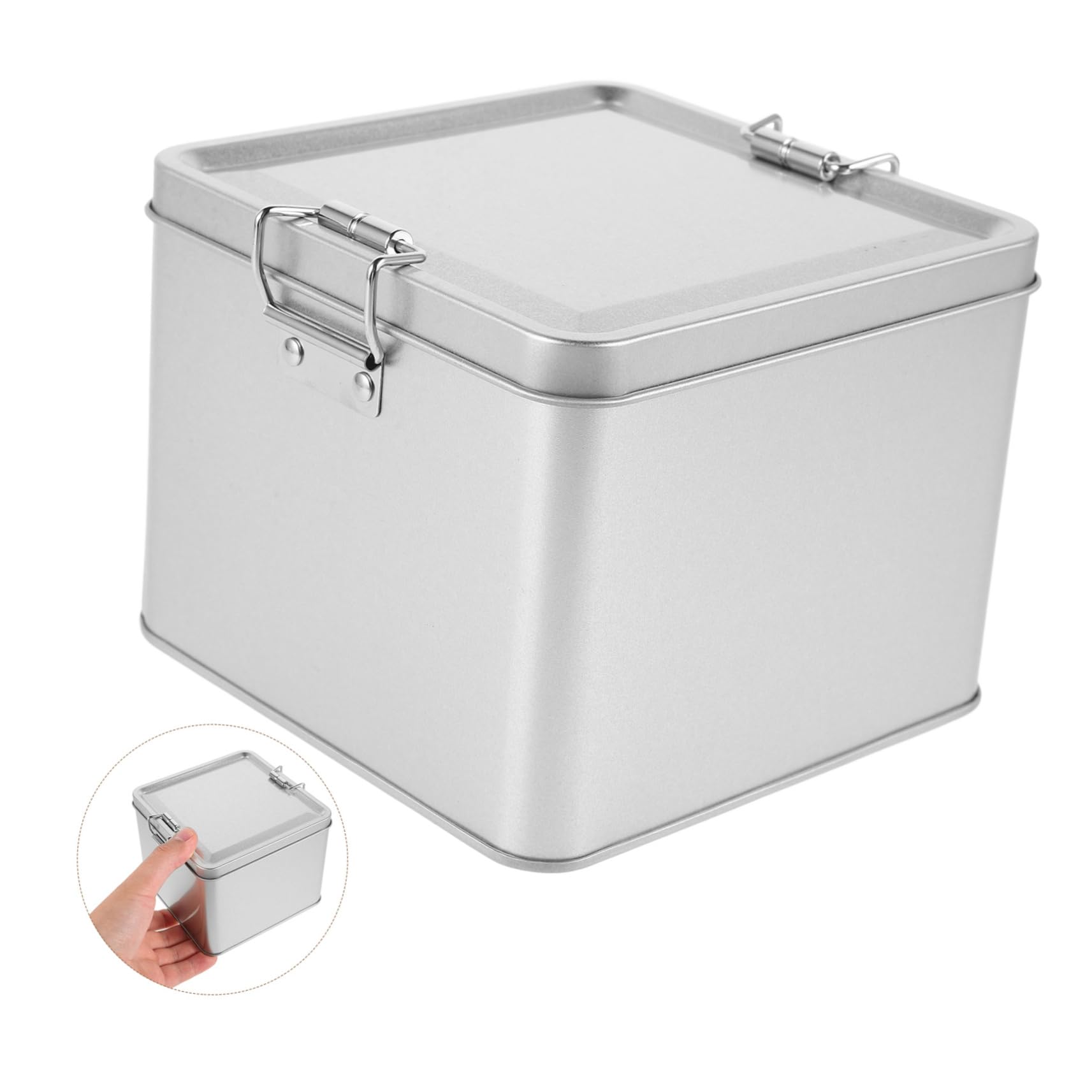 ABOOFAN Lot De 4 Boîtes À Bonbons En Fer Blanc Avec Couvercle Contenant Décoratif Pour Biscuits Thé Collations Pour La Maison