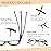 NORPERWIS 5 Pairs Reading Glasses - Standard Fit Spring Hinge Readers Glasses for Men and Women (5Color, 2.5, x)