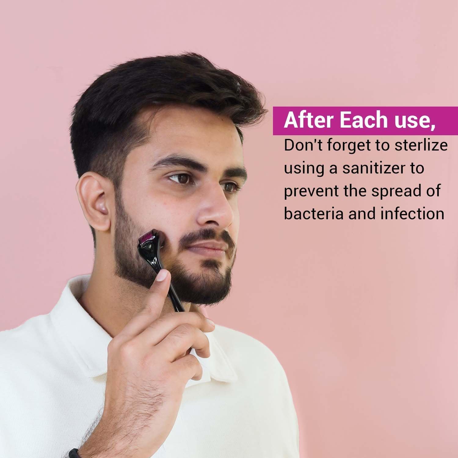 SOTRUE Derma Roller For Hair Growth, 0.5 mm with 540 Titanium Needles, Promotes Hair Growth, Easy to Use