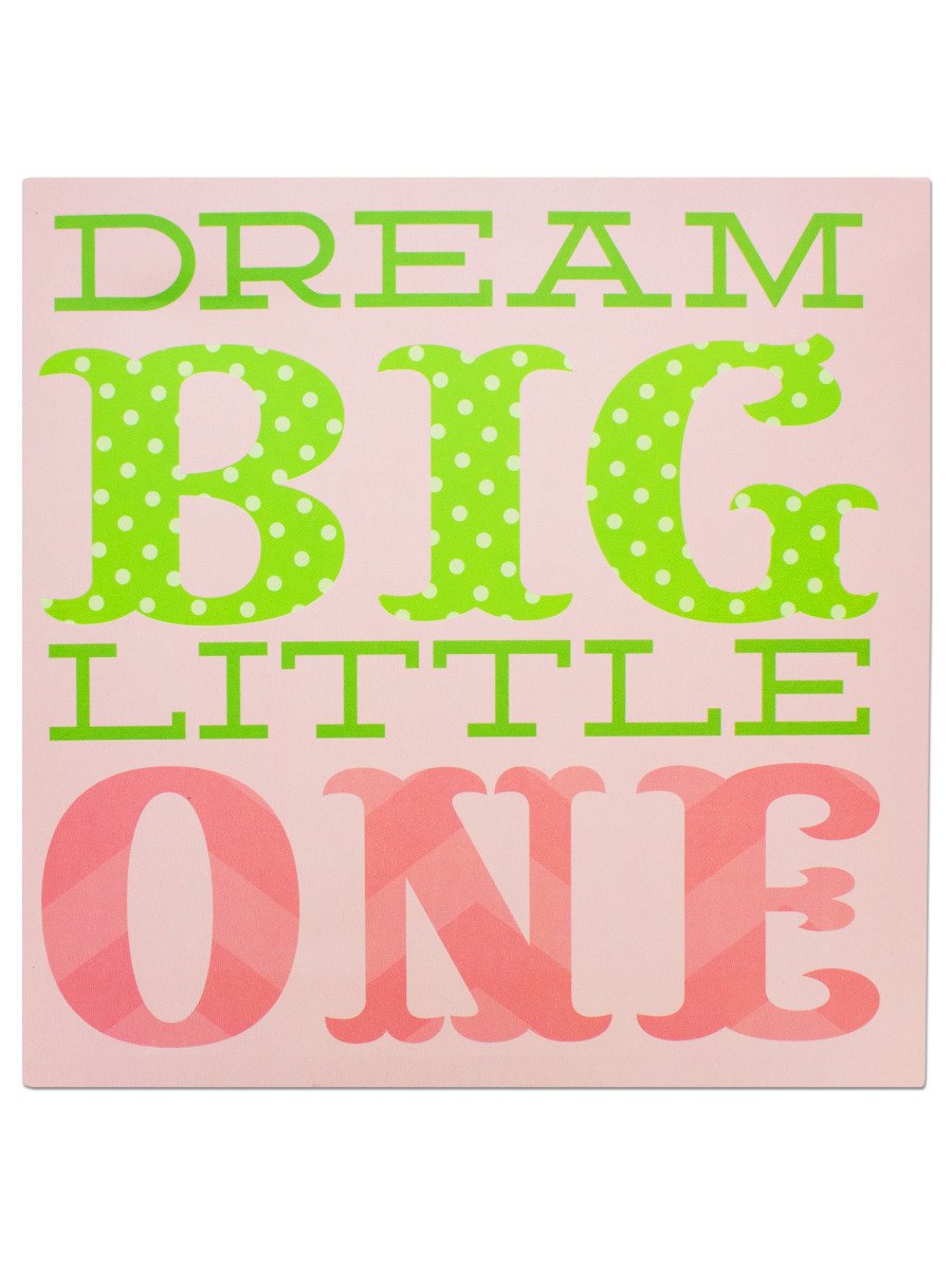Dream Big Little One Toile Enroulée pour une Chambre Bébé Cosy
