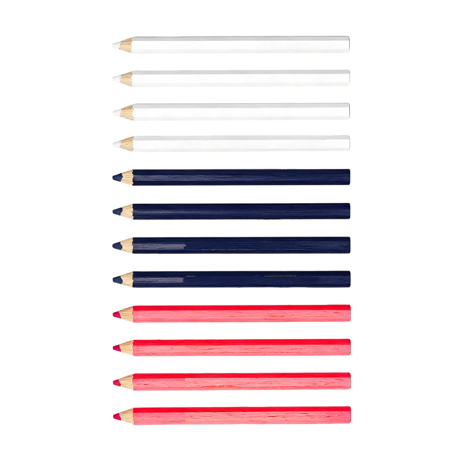 Tsophreniq 12Pcs Multipurpose Craft Pencils Ergonomic Grip for Fabric Tailoring Ceramic Drawing Dressmaking Wooden Craft Pencil Multipurpose Pencil