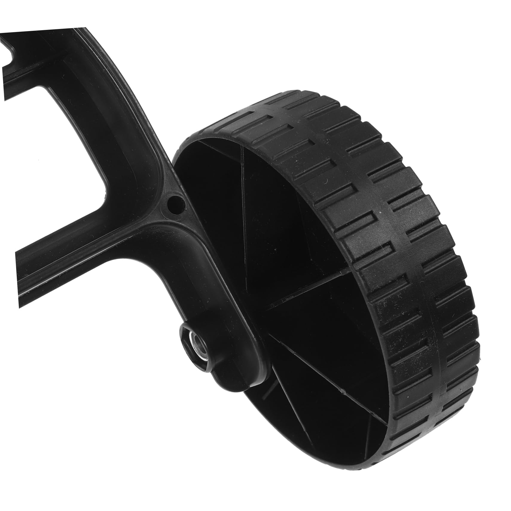 Yardwe Ruota Supporto Tosaerba in Gomma e Acciaio Inox, Ruote di Ricambio Resistenti All’usura per Carrello Tosaerba a Spinta, Accessorio per Giardino Rotazione Flessibile e Montaggio Facile