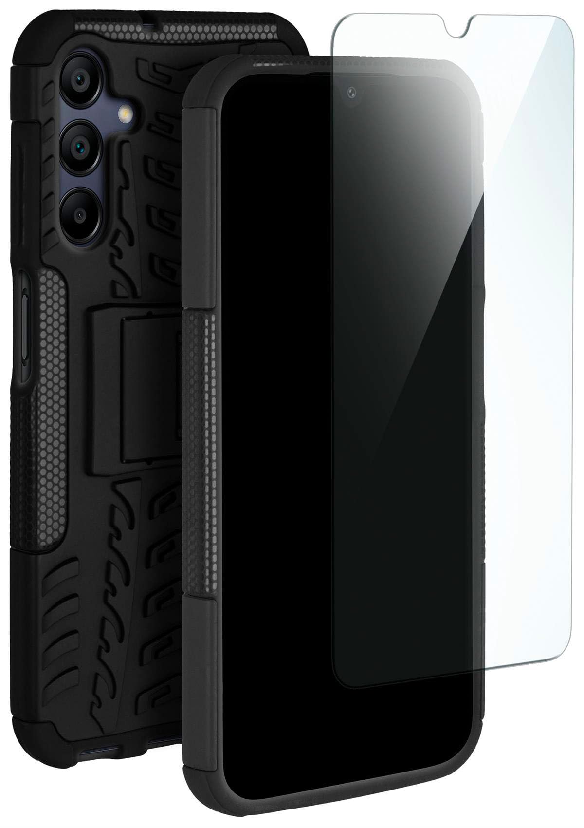 Coque Samsung Galaxy A15 protection intégrale 360 noire robuste - 8