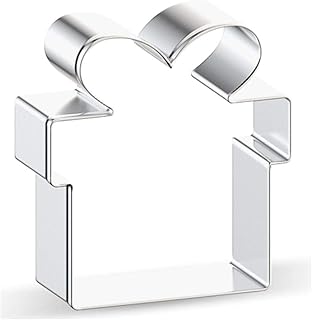 WJSYSHOP Mini Christmas Gift Present Box Cookie Cutter - A Small Size